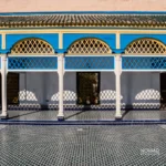 Bahia Palace visitors in the main courtyard
