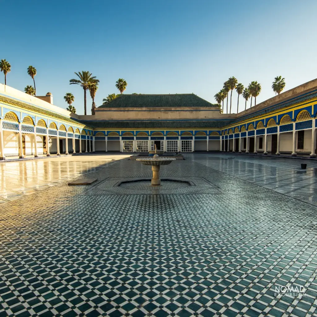Bahia Palace Marrakech main courtyard view