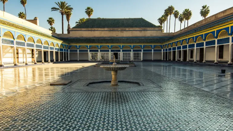 Bahia Palace Marrakech main courtyard view