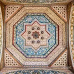 Bahia Palace ceiling with geometric painted detail