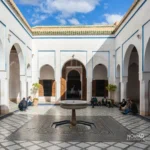 Bahia Palace square courtyard with marble floor